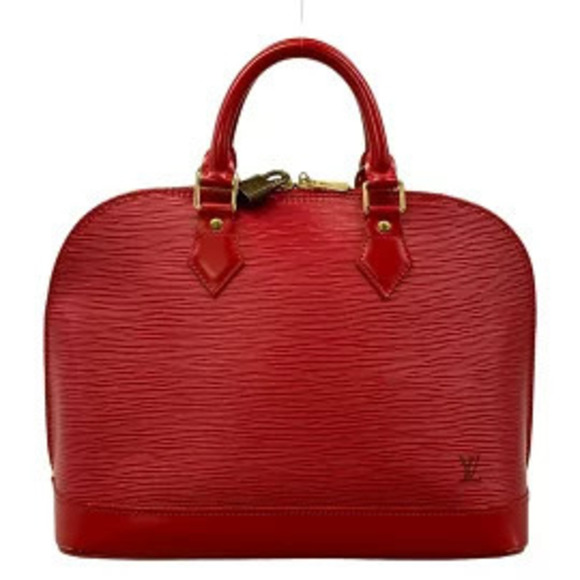 Louis Vuitton Handbags - LOUIS VUITTON Alma Handbag Rouge Red Leather